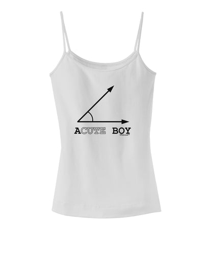 Acute Boy Spaghetti Strap Tank-Womens Spaghetti Strap Tanks-TooLoud-White-X-Small-Davson Sales