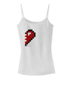 Couples Pixel Heart Design - Right Spaghetti Strap Tank by TooLoud-Womens Spaghetti Strap Tanks-TooLoud-White-X-Small-Davson Sales