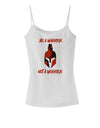 Be a Warrior Not a Worrier Spaghetti Strap Tank by TooLoud-TooLoud-White-X-Small-Davson Sales