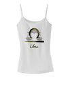 Libra Symbol Spaghetti Strap Tank-Womens Spaghetti Strap Tanks-TooLoud-White-X-Small-Davson Sales