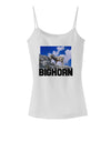 Bighorn Ram Text Spaghetti Strap Tank-Womens Spaghetti Strap Tanks-TooLoud-White-X-Small-Davson Sales