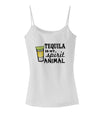 Tequila Is My Spirit Animal Spaghetti Strap Tank-Womens Spaghetti Strap Tanks-TooLoud-White-X-Small-Davson Sales