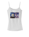 All American Eagle Spaghetti Strap Tank-Womens Spaghetti Strap Tanks-TooLoud-White-X-Small-Davson Sales