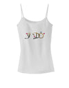 I Do - Bride Spaghetti Strap Tank-Womens Spaghetti Strap Tanks-TooLoud-White-X-Small-Davson Sales