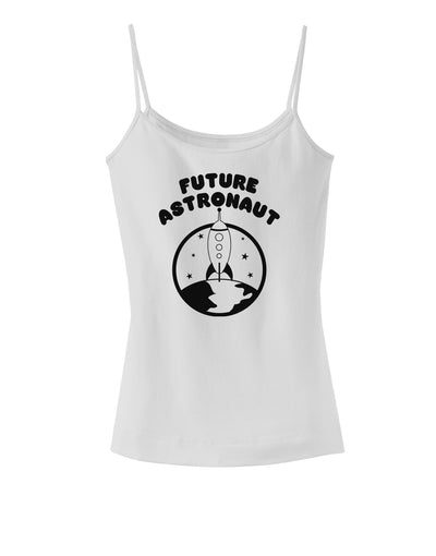 Future Astronaut Spaghetti Strap Tank-Womens Spaghetti Strap Tanks-TooLoud-White-X-Small-Davson Sales