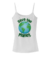 Save the Planet - Earth Spaghetti Strap Tank-Womens Spaghetti Strap Tanks-TooLoud-White-X-Small-Davson Sales