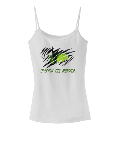 Unleash The Monster Spaghetti Strap Tank-Womens Spaghetti Strap Tanks-TooLoud-White-X-Small-Davson Sales