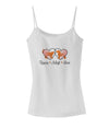 Rescue Adopt Love Spaghetti Strap Tank-Womens Spaghetti Strap Tanks-TooLoud-White-X-Small-Davson Sales