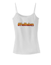 Hashtag Feelthebern Spaghetti Strap Tank-Womens Spaghetti Strap Tanks-TooLoud-White-X-Small-Davson Sales