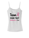 Personalized Team -Name- Breast Cancer Walk - Walking for a Cure Spaghetti Strap Tank-Womens Spaghetti Strap Tanks-TooLoud-White-X-Small-Davson Sales