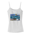 TooLoud Welcome to Palm Springs Collage Spaghetti Strap Tank-Womens Spaghetti Strap Tanks-TooLoud-White-X-Small-Davson Sales