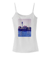 Watercolor Lighthouse 2 Spaghetti Strap Tank-Womens Spaghetti Strap Tanks-TooLoud-White-X-Small-Davson Sales