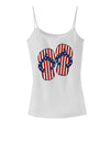 Stars and Stripes Flip Flops Spaghetti Strap Tank-Womens Spaghetti Strap Tanks-TooLoud-White-X-Small-Davson Sales