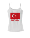 Turkey Flag with Text Spaghetti Strap Tank by TooLoud-Womens Spaghetti Strap Tanks-TooLoud-White-X-Small-Davson Sales