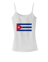 Cuba Flag Cubana Spaghetti Strap Tank by TooLoud-Womens Spaghetti Strap Tanks-TooLoud-White-X-Small-Davson Sales
