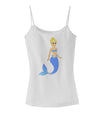 Mermaid Design - Blue Spaghetti Strap Tank-Womens Spaghetti Strap Tanks-TooLoud-White-X-Small-Davson Sales