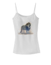 Lion Watercolor B Spaghetti Strap Tank-Womens Spaghetti Strap Tanks-TooLoud-White-X-Small-Davson Sales