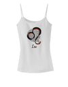 Leo Symbol Spaghetti Strap Tank-Womens Spaghetti Strap Tanks-TooLoud-White-X-Small-Davson Sales