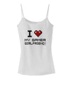 I Heart My Gamer Girlfriend Spaghetti Strap Tank-Womens Spaghetti Strap Tanks-TooLoud-White-X-Small-Davson Sales