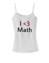 I Heart Math Spaghetti Strap Tank by TooLoud-Womens Spaghetti Strap Tanks-TooLoud-White-X-Small-Davson Sales