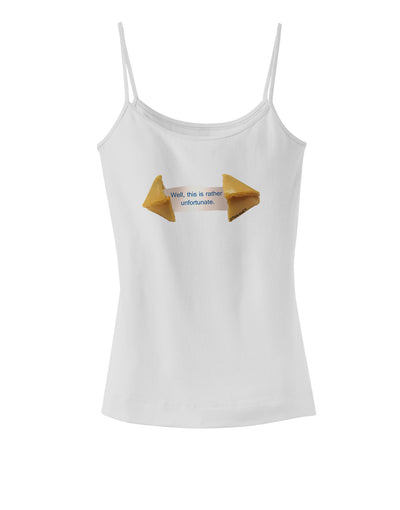 Unfortunate Cookie Spaghetti Strap Tank-Womens Spaghetti Strap Tanks-TooLoud-White-X-Small-Davson Sales