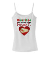 Burritos Are the Way To My Heart Spaghetti Strap Tank-Womens Spaghetti Strap Tanks-TooLoud-White-X-Small-Davson Sales