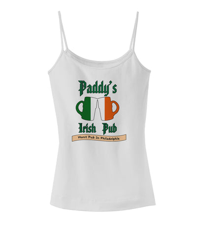 Paddy's Irish Pub Spaghetti Strap Tank by TooLoud-Womens Spaghetti Strap Tanks-TooLoud-White-X-Small-Davson Sales