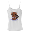 Cute Wet Beaver Spaghetti Strap Tank-Womens Spaghetti Strap Tanks-TooLoud-White-X-Small-Davson Sales