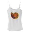 Nautilus Fossil Watercolor Spaghetti Strap Tank-Womens Spaghetti Strap Tanks-TooLoud-White-X-Small-Davson Sales