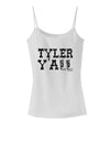 TooLoud Tyler Y'all - Southwestern Style Spaghetti Strap Tank-Womens Spaghetti Strap Tanks-TooLoud-White-X-Small-Davson Sales