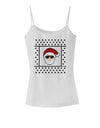 Cool Santa Christmas Sweater Spaghetti Strap Tank-Womens Spaghetti Strap Tanks-TooLoud-White-X-Small-Davson Sales