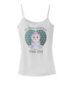 Personalized My First Christmas Snowbaby Girl Spaghetti Strap Tank-Womens Spaghetti Strap Tanks-TooLoud-White-X-Small-Davson Sales