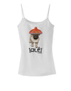 Pug Dog with Pink Sombrero - Ole Spaghetti Strap Tank  by TooLoud