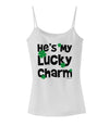 He's My Lucky Charm - Matching Couples Design Spaghetti Strap Tank by TooLoud-Womens Spaghetti Strap Tanks-TooLoud-White-X-Small-Davson Sales