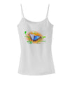 Blue Watercolor Butterfly Spaghetti Strap Tank-Womens Spaghetti Strap Tanks-TooLoud-White-X-Small-Davson Sales