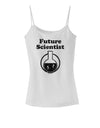 Future Scientist Distressed Spaghetti Strap Tank-Womens Spaghetti Strap Tanks-TooLoud-White-X-Small-Davson Sales