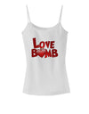 Love Bomb Text Spaghetti Strap Tank-Womens Spaghetti Strap Tanks-TooLoud-White-X-Small-Davson Sales