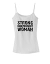 Strong Independent Woman Spaghetti Strap Tank-Womens Spaghetti Strap Tanks-TooLoud-White-X-Small-Davson Sales