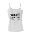 Personalized Team -Name- Walking for a Cure Spaghetti Strap Tank-Womens Spaghetti Strap Tanks-TooLoud-White-X-Small-Davson Sales