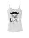 Matching Husband and Wife Designs - Mr Right Spaghetti Strap Tank-Womens Spaghetti Strap Tanks-TooLoud-White-X-Small-Davson Sales