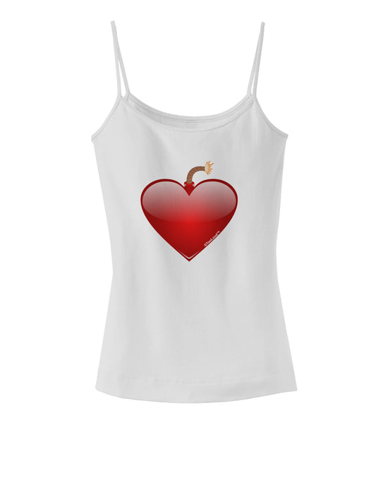 Love Bomb Spaghetti Strap Tank-Womens Spaghetti Strap Tanks-TooLoud-White-X-Small-Davson Sales