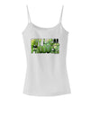 Buy Local - Green Tomatoes Text Spaghetti Strap Tank-Womens Spaghetti Strap Tanks-TooLoud-White-X-Small-Davson Sales