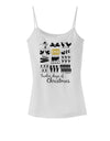 12 Days of Christmas Text Color Spaghetti Strap Tank