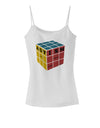 Autism Awareness - Cube Color Spaghetti Strap Tank-Womens Spaghetti Strap Tanks-TooLoud-White-X-Small-Davson Sales