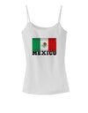 Mexico Flag Spaghetti Strap Tank-Womens Spaghetti Strap Tanks-TooLoud-White-X-Small-Davson Sales