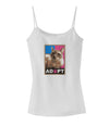 Adopt Cute Kitty Cat Adoption Spaghetti Strap Tank-Womens Spaghetti Strap Tanks-TooLoud-White-X-Small-Davson Sales