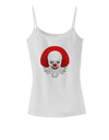 Scary Clown Watercolor Spaghetti Strap Tank-Womens Spaghetti Strap Tanks-TooLoud-White-X-Small-Davson Sales