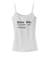 Error 404 Costume Distressed Spaghetti Strap Tank-Womens Spaghetti Strap Tanks-TooLoud-White-X-Small-Davson Sales