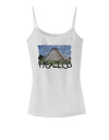 Mexico - Mayan Temple Cut-out Spaghetti Strap Tank-Womens Spaghetti Strap Tanks-TooLoud-White-X-Small-Davson Sales