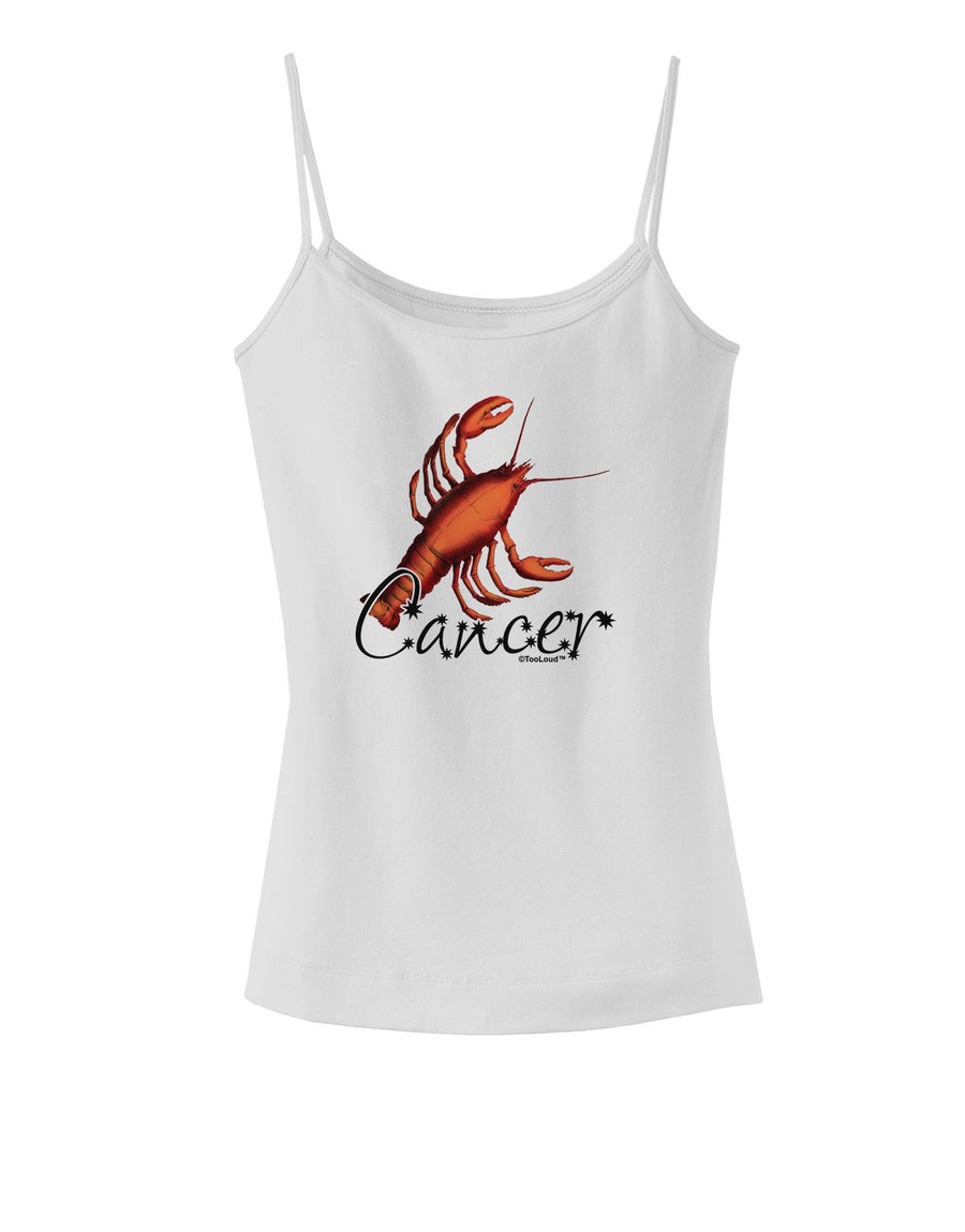 Cancer Color Illustration Spaghetti Strap Tank-Womens Spaghetti Strap Tanks-TooLoud-White-XX-Large-Davson Sales